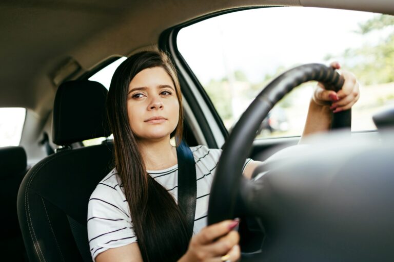 woman driving